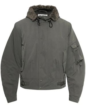 Our Legacy Orbit Faux-Fur Trim Jacket - Gray