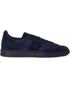 Polo Ralph Lauren Sneakers Mit Logo-Stickerei - Blau