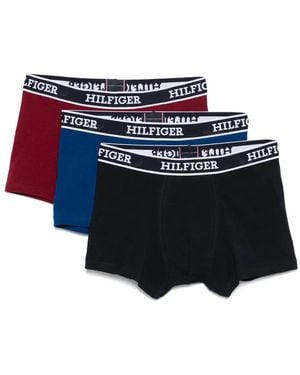 Tommy Hilfiger Logo-Print Boxers (Pack Of Three) - Blue