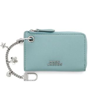 Marc Jacobs The Coin Purse Zip Leather Wallet - Blue