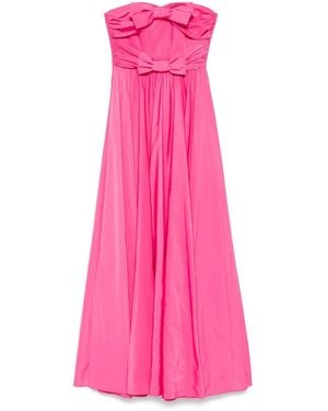 Nissa Bow-Detail Gown - Pink