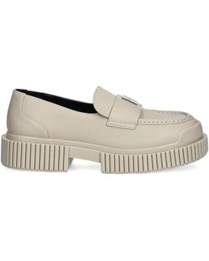 ARMANI EXCHANGE Chunky-Sole Loafers - Grey