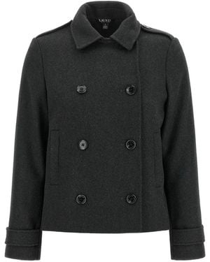Ralph Lauren Manteau À Boutonnière Croisée - Black