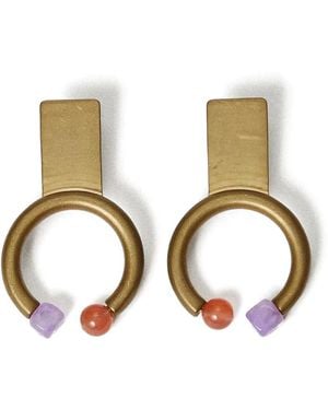 Twinset Pendientes con aplique circular - Neutro