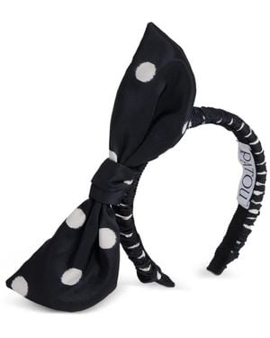 Patou Polka Dot-Pattern Bow-Detail Headband - Black