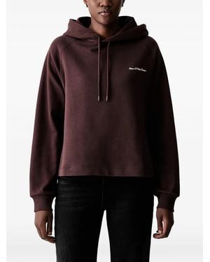 Marc O' Polo Logo-Print Hoodie - Black