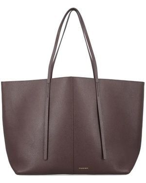 By Malene Birger Abilla Leather Tote Bag - ブラウン
