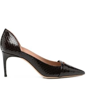 Malone Souliers Crawford Pointed Court Shoes - Brown