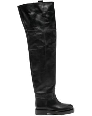 Paris Texas Nappa Over-The-Knee Boots - Black