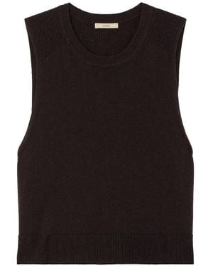 Sessun Ynoten Button-Back Knitted Sweater - Black