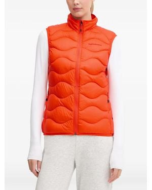 Peak Performance Helium Quilted Zip Jacket - Orange