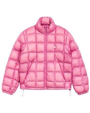 Stussy Piumino Con Logo - Rosa