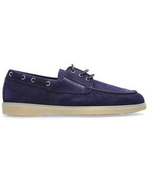 Giuseppe Zanotti Suede Boat Shoes - Blue