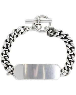 Ann Demeulemeester Curb-chain silver-plaque bracelet - Metálico