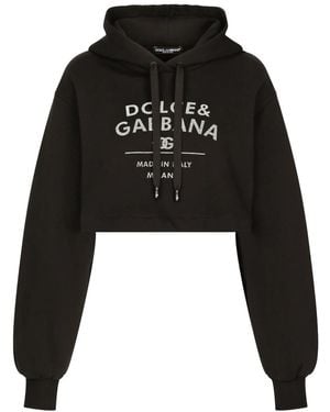 Dolce & Gabbana Cotton Hoodie - Black