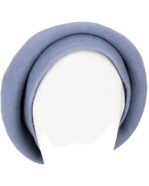 LA ROSE Roll-Up Beret - Blue