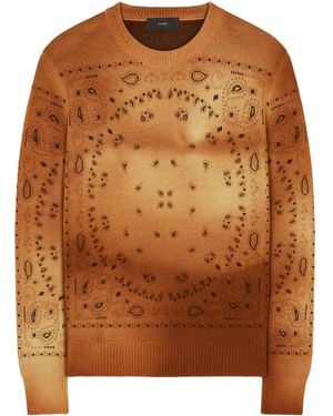 Alanui Pullover Mit Paisleymuster - Braun