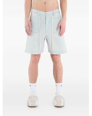 KENZO Button-Fastening Shorts - Blue