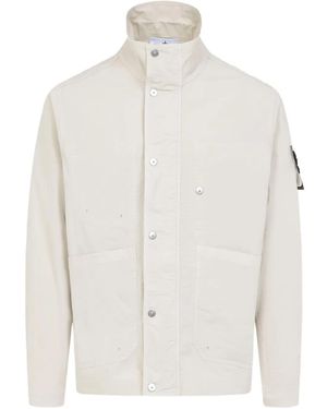 Stone Island リップストップ ジャケット - ホワイト