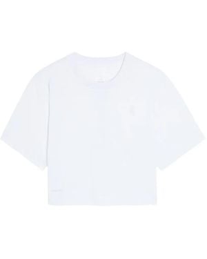 On Shoes Short-Sleeve Crop T-Shirt - White