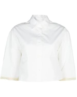 Maria McManus Lace-Trim Shirt - White