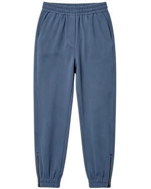Brunello Cucinelli Elasticated-Waistband Track Trousers - Blue