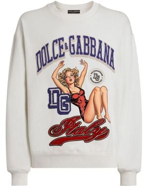 Dolce & Gabbana グラフィック スウェットシャツ - グレー