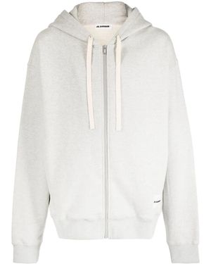 Jil Sander ロゴパッチ カーディガン - ホワイト