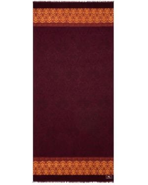 Etro Jacquard-Pattern Scarf - Red