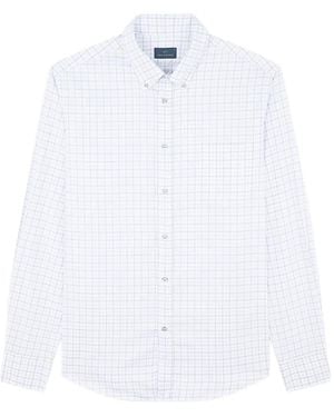 Paul & Shark Checked Twill Shirt - White