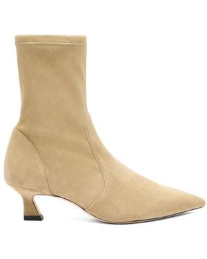Stuart Weitzman Vinnie Ankle Boots - Natural