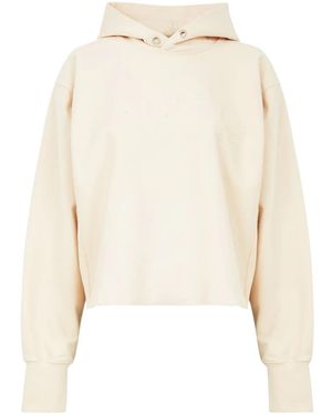 Maison Margiela Logo-Embroidered Cotton Hoodie - Natural