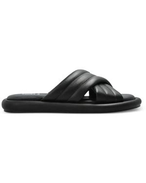 Bogner Quilted Crossover Sandals - Black