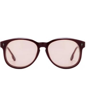 Jacques Marie Mage Kay Round-Frame Sunglasses - Pink
