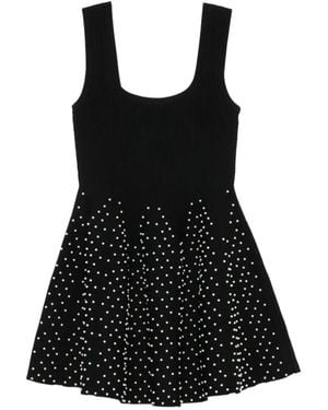 Sandro Kleid Mit Kunstperlen - Schwarz