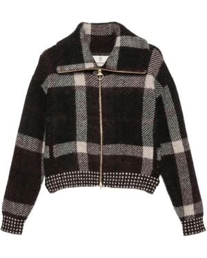 Barbour Veste Carville Zippée À Carreaux - Black