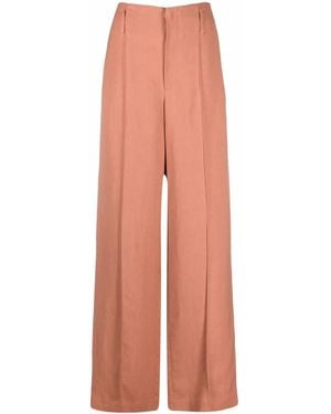 Brunello Cucinelli Pantalon Ample À Finitions En Chaîne - Orange
