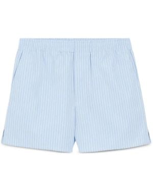 Ami Paris Striped Shorts - Blue