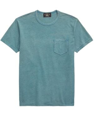 RRL Slub-Texture T-Shirt - Blue