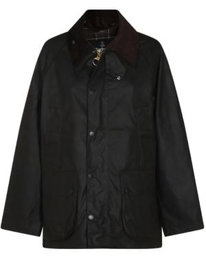 Barbour Oversized Bedale Waxed Jacket - Black