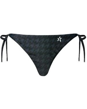 Perfect Moment Bragas De Bikini Salinas Con Motivo Pied De Poule - Negro