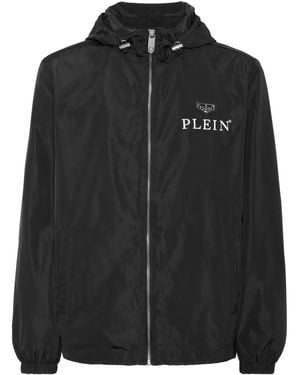 Philipp Plein Nylon Windbreaker - Black