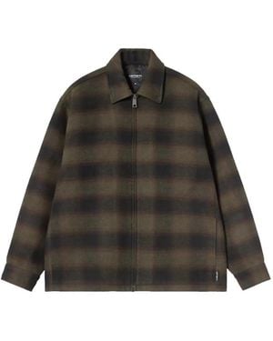 Carhartt Alton Check Shirt Jacket - Black
