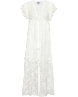 Vilebrequin Silk Midi Dress - White