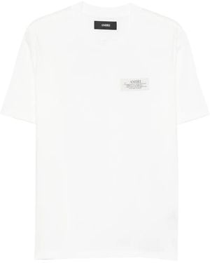Amiri Logo-Patch T-Shirt - White