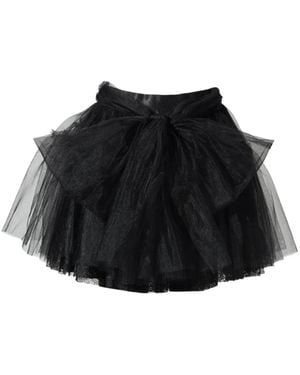 Nφdress Minijupe À Détail De Nœud - Black