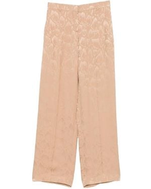 Stella McCartney Broek Met Luipaardprint Jacquard - Naturel