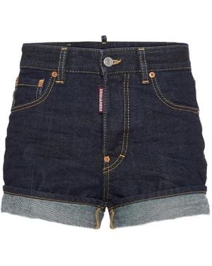 DSquared² Cuffed Shorts - Blue