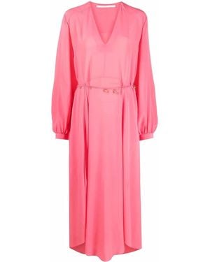 Stella McCartney Organic Silk Belted Dress - Pink
