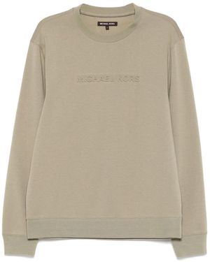 Michael Kors Embossed-Logo Sweatshirt - Natural